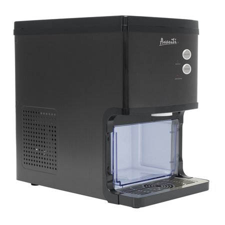 Avanti Countertop Nugget Ice Maker and Dispenser, 33 lbs. , Black w/Charcoal Trim NIMD3314BS-IS